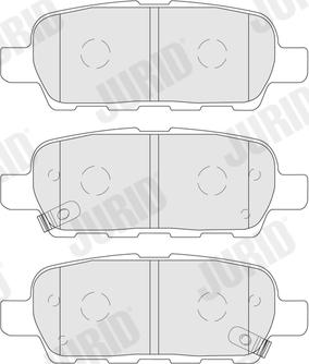 Jurid 573890J - Komplet kočnih obloga, disk kočnica parts5.com