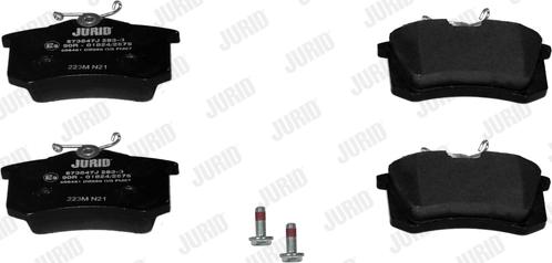 Jurid 573847J - Σετ τακάκια, δισκόφρενα parts5.com