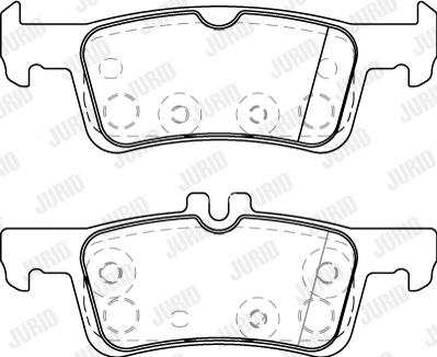 Jurid 573872J - Set placute frana,frana disc parts5.com