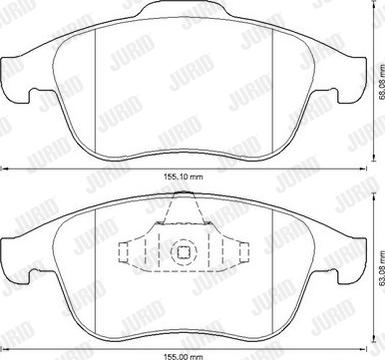 Jurid 573316JC - Set placute frana,frana disc parts5.com