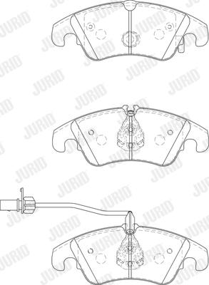 Jurid 573247JC - Brake Pad Set, disc brake parts5.com