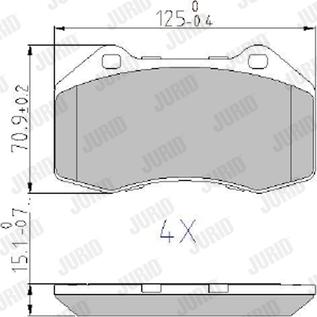 Jurid 573253J - Piduriklotsi komplekt,ketaspidur parts5.com