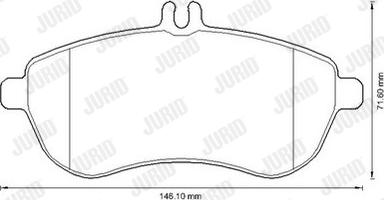 Jurid 573257JC - Set placute frana,frana disc parts5.com