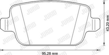 Jurid 573263JC - Set placute frana,frana disc parts5.com