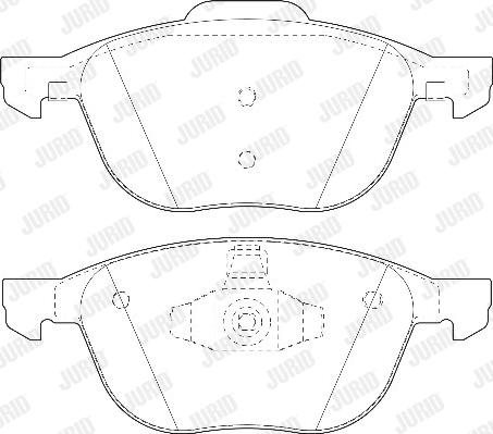 Jurid 573209D - Set placute frana,frana disc parts5.com