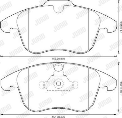 Jurid 573201JC - Kit de plaquettes de frein, frein à disque parts5.com