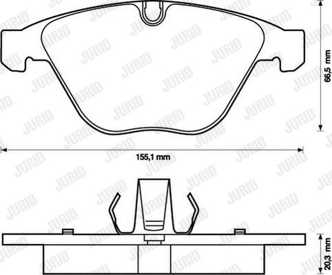 Jurid 573210J - Set placute frana,frana disc parts5.com