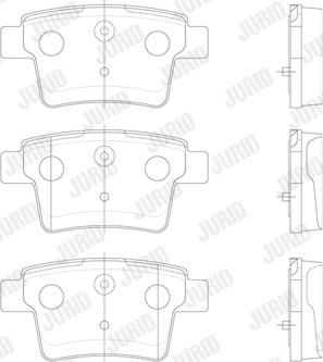 Jurid 573218J - Тормозные колодки, дисковые, комплект parts5.com