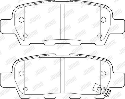 Jurid 573754J - Fékbetétkészlet, tárcsafék parts5.com