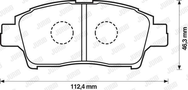 Jurid 572404J - Set placute frana,frana disc parts5.com