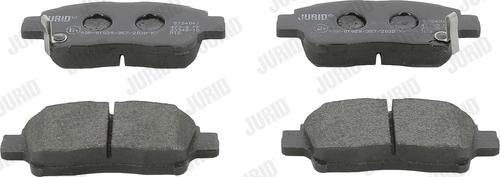 Jurid 572404J - Set placute frana,frana disc parts5.com