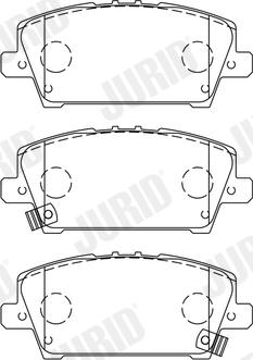 Jurid 572579J - Brake Pad Set, disc brake parts5.com