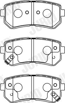 Jurid 572604J - Brake Pad Set, disc brake parts5.com