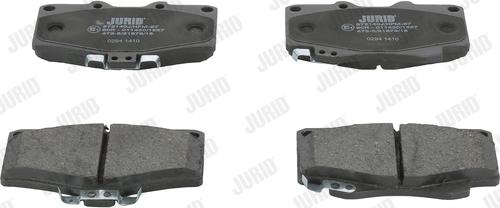 Jurid 572140J - Тормозные колодки, дисковые, комплект parts5.com