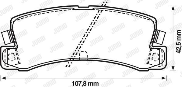 Jurid 572188J - Fékbetétkészlet, tárcsafék parts5.com