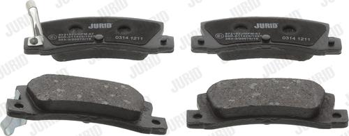 Jurid 572182J - Fékbetétkészlet, tárcsafék parts5.com