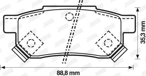 Jurid 572136J - Комплект спирачно феродо, дискови спирачки parts5.com