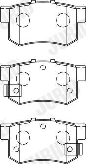 Jurid 572138J - Piduriklotsi komplekt,ketaspidur parts5.com