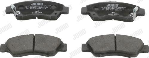 Jurid 572324J - Set placute frana,frana disc parts5.com