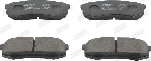 Jurid 572245J - Fren balata seti, diskli fren parts5.com