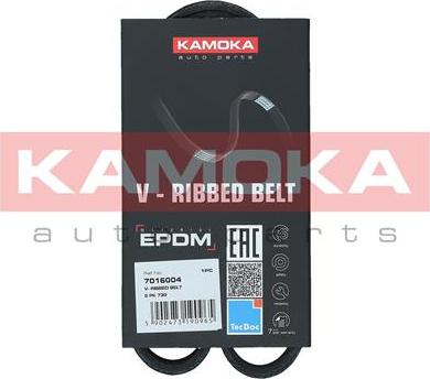 Kamoka 7016004 - Pasek klinowy wielorowkowy parts5.com