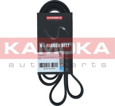 Kamoka 7016172 - Courroie trapézoïdale à nervures parts5.com