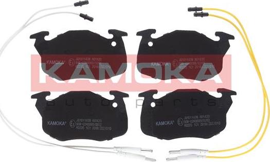 Kamoka JQ1011438 - Комплект спирачно феродо, дискови спирачки parts5.com