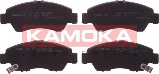 Kamoka JQ1011554 - Fékbetétkészlet, tárcsafék parts5.com