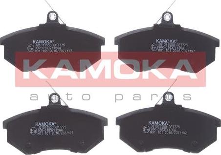 Kamoka JQ1011550 - Sada brzdových platničiek kotúčovej brzdy parts5.com