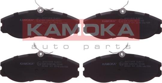 Kamoka JQ1011818 - Kit de plaquettes de frein, frein à disque parts5.com