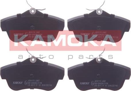 Kamoka JQ101174 - Piduriklotsi komplekt,ketaspidur parts5.com