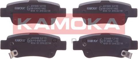 Kamoka JQ1018466 - Fékbetétkészlet, tárcsafék parts5.com