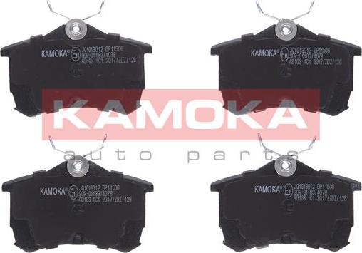 Kamoka JQ1013012 - Kit de plaquettes de frein, frein à disque parts5.com