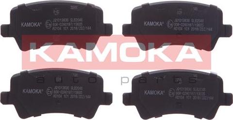 Kamoka JQ1013836 - Sada brzdových destiček, kotoučová brzda parts5.com