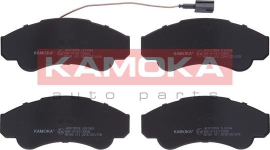 Kamoka JQ1012958 - Sada brzdových platničiek kotúčovej brzdy parts5.com