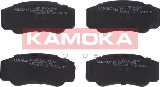 Kamoka JQ1012960 - Комплект спирачно феродо, дискови спирачки parts5.com