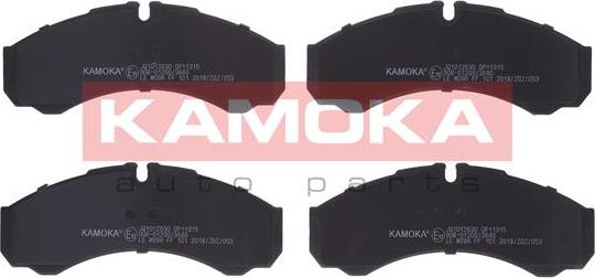 Kamoka JQ1012630 - Brake Pad Set, disc brake parts5.com