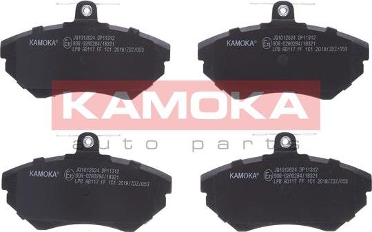 Kamoka JQ1012624 - Kit de plaquettes de frein, frein à disque parts5.com