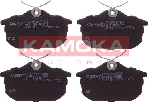 Kamoka JQ1012190 - Brake Pad Set, disc brake parts5.com