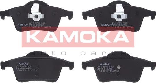 Kamoka JQ1012766 - Kit de plaquettes de frein, frein à disque parts5.com