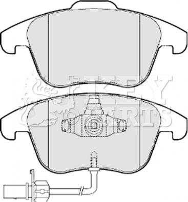 VW 8K0 698 151 P - Set placute frana,frana disc parts5.com