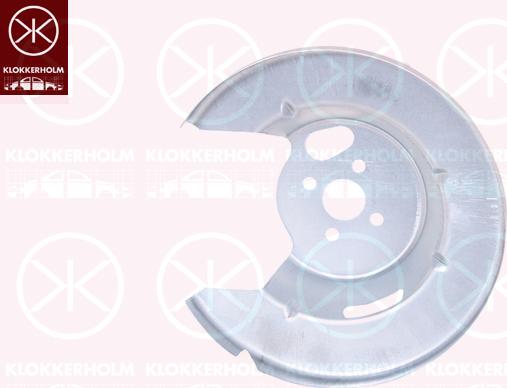 Klokkerholm 6037877 - Lim za zaštitu od prskanja, kočioni disk parts5.com