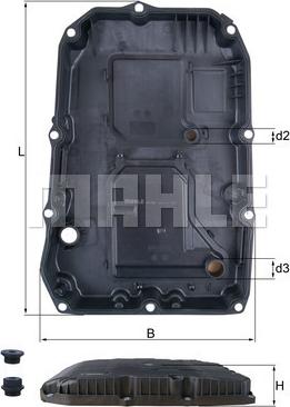 KNECHT HX 196 KIT - Cárter de aceite, caja automática parts5.com