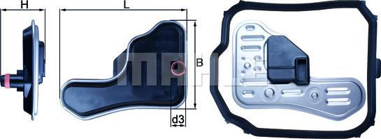 KNECHT HX 148D - Hidraulikus szűrő, automatikus váltó parts5.com