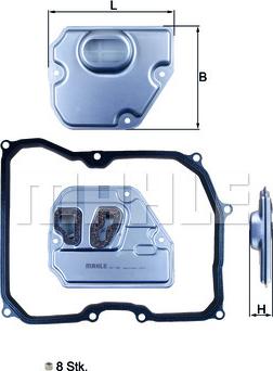 KNECHT HX 169KIT - Hydraulic Filter, automatic transmission parts5.com