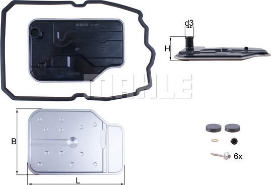 KNECHT HX 230 KIT - Filtro hidráulico, transmisión automática parts5.com