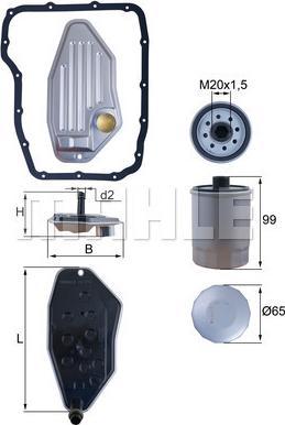 KNECHT HX 276 KIT - Hydraulic Filter, automatic transmission parts5.com