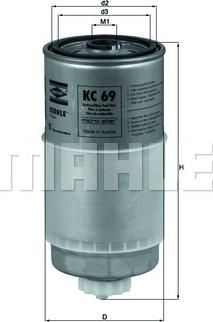 KNECHT KC 69 - Filtro combustible parts5.com