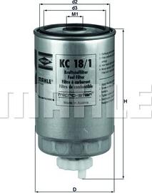 KNECHT KC 18/1 - Fuel filter parts5.com