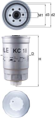 KNECHT KC 18 - Fuel filter parts5.com